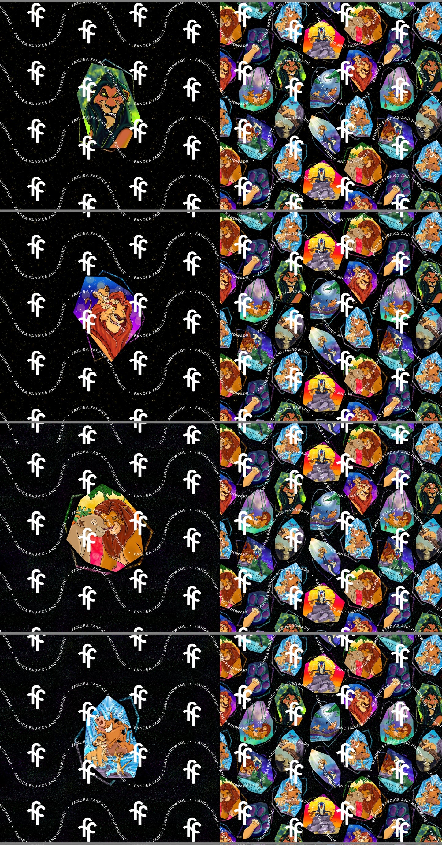 Lion Mini Panel set- R33 Fabric PREORDER