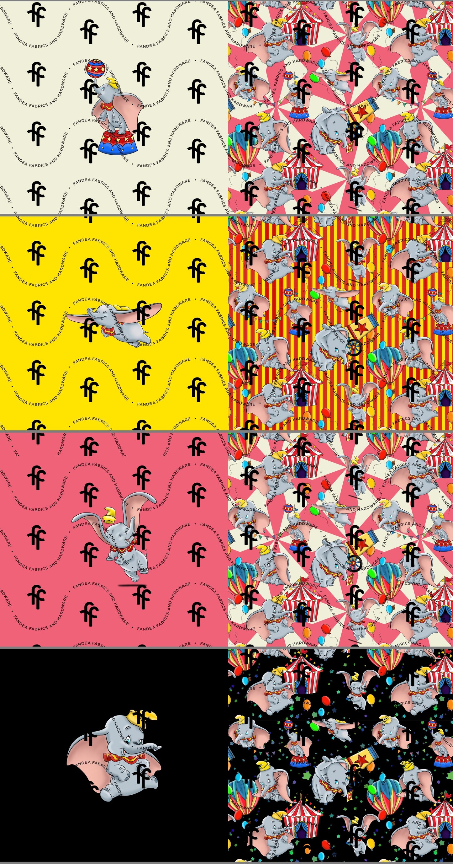 Elephant Mini Panel set- R33 Fabric PREORDER