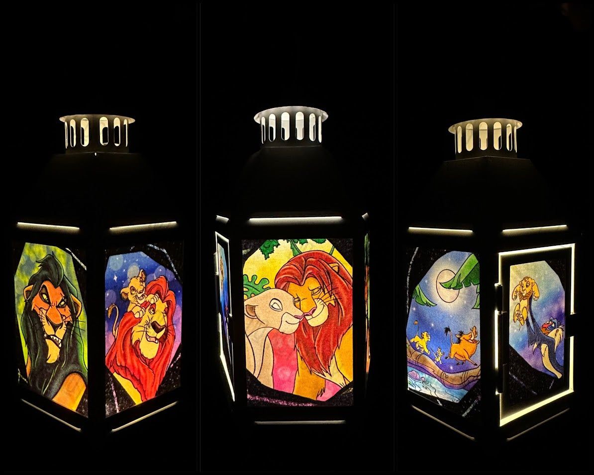 Lion on Glitter -R33 Fabric PREORDER