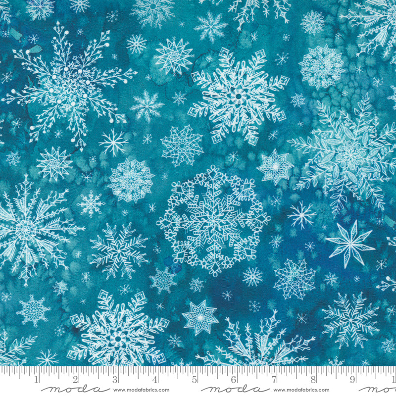Starflower Christmas - Teal 8483-13