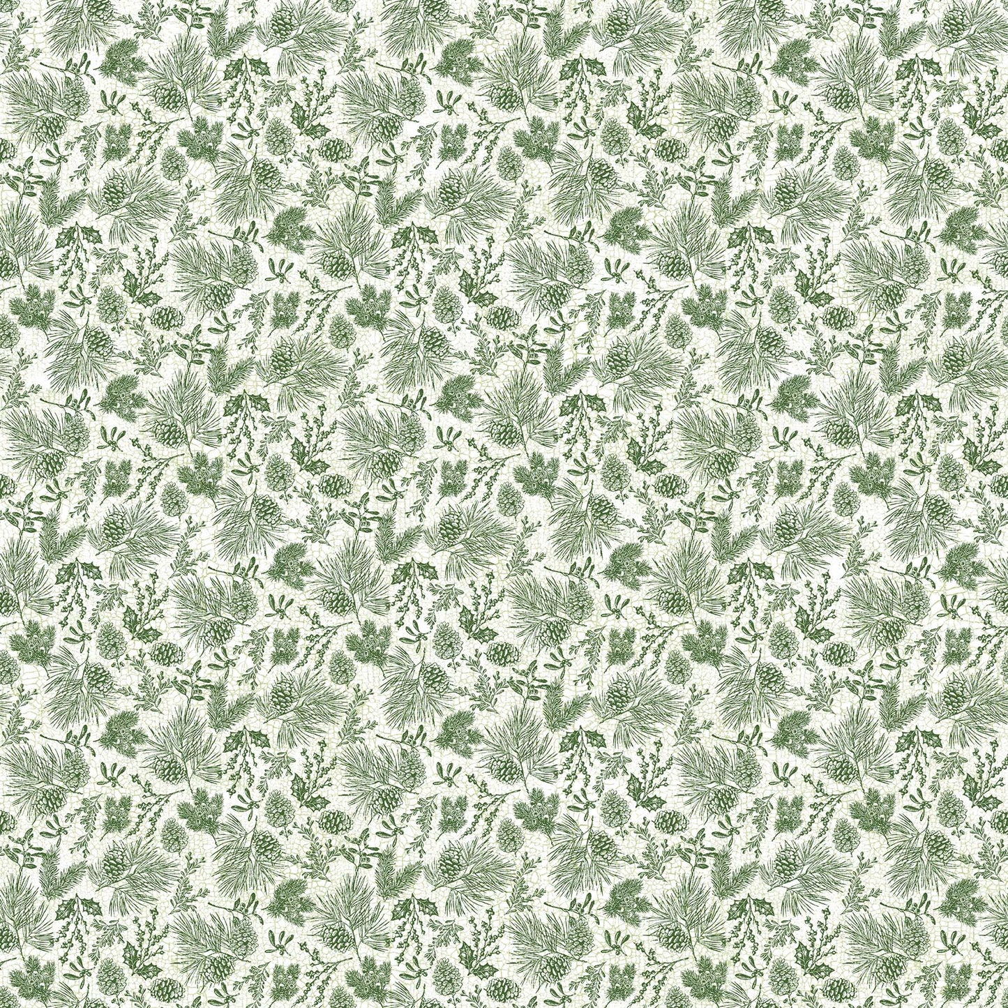 Alpine Winter - Pine Toile Green