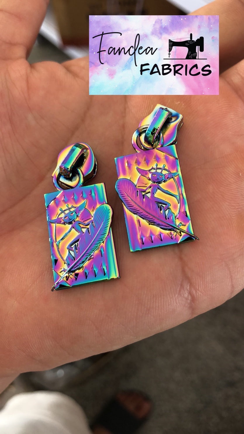Cornish Pixie on Book Zipper Pull