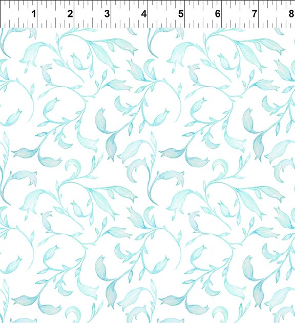 Patricia - Sprigs, Teal