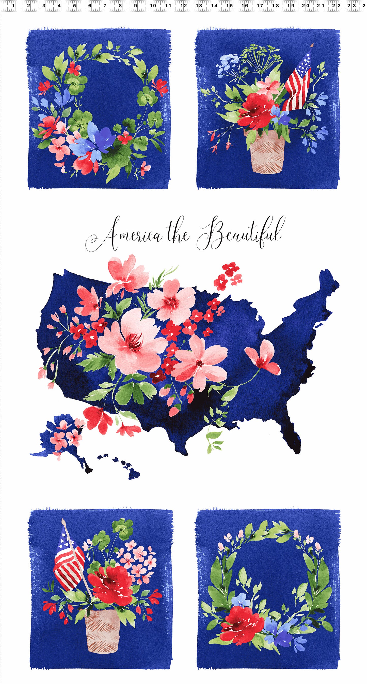 America the Beautiful - 24" Panel