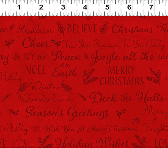 O Christmas Tree - Holiday Wishes, Light Red Y3237-4