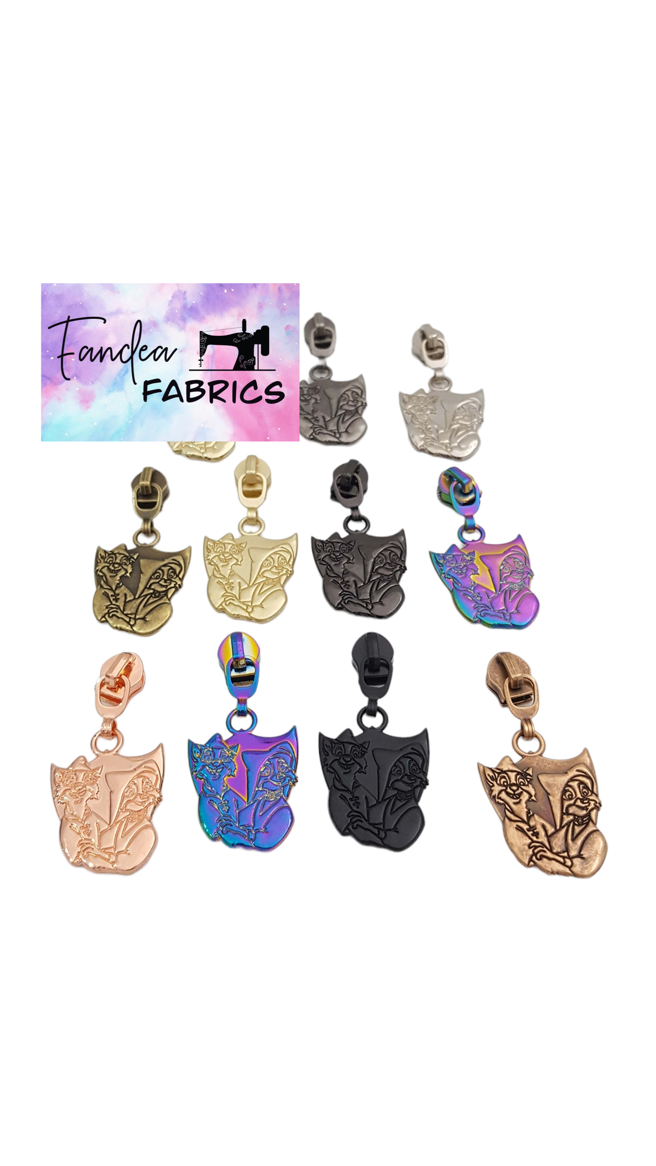 Fox Hero Zipper Pull - RTS