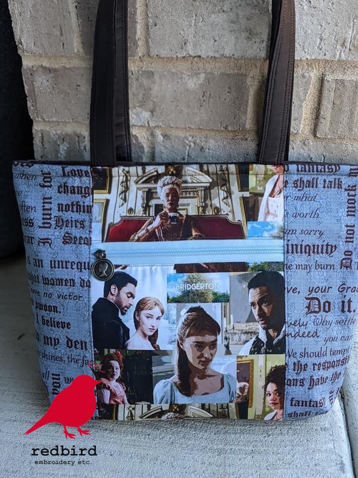 Lady Newspaper Zipper Pull - DISCONTINUED