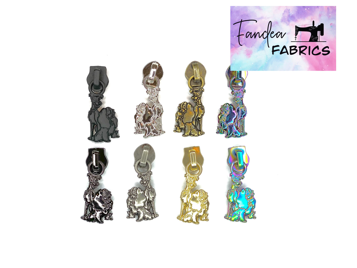 Dog Couple zipper pull - DISCONTINUED