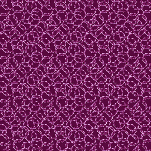 Believe in Unicorns - Interlocking Rings, Dark Magenta