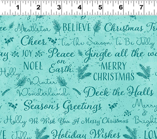 O Christmas Tree - Holiday Wishes, Aqua Y3237-33