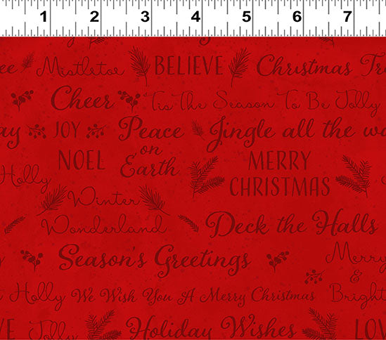 O Christmas Tree - Holiday Wishes, Light Red Y3237-4