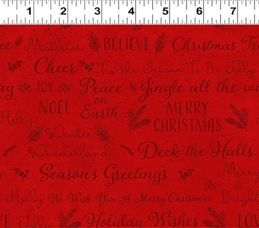 O Christmas Tree - Holiday Wishes, Light Red Y3237-4