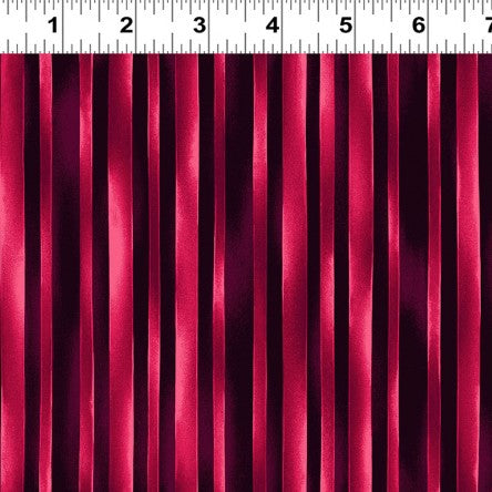 Trellis Watercolor Stripe - Dark Fuchsia